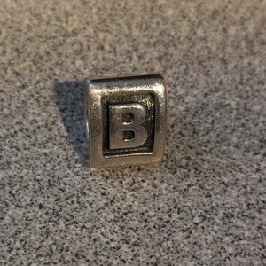 Sterling Silver "B" charm, Pandora